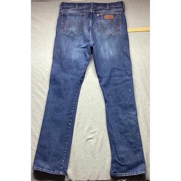 Wrangler Retro Men's Slim Boot Jeans 36x36 Light Wash Cowboy Western - Picture 6 of 12